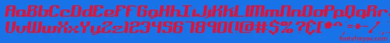 nominal Font – Red Fonts on Blue Background