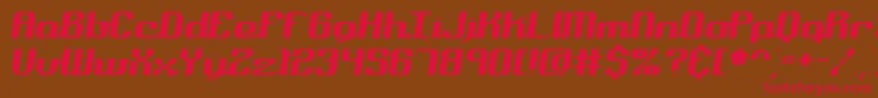 nominal Font – Red Fonts on Brown Background