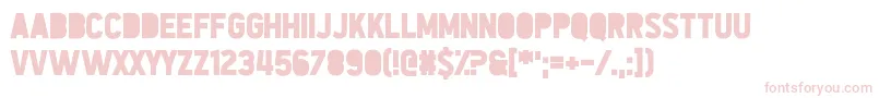 None Away from the Moon Font – Pink Fonts on White Background