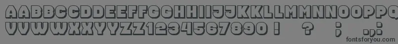 Nonsense Font – Black Fonts on Gray Background