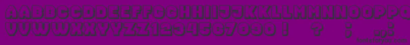 Czcionka Nonsense – czarne czcionki na fioletowym tle