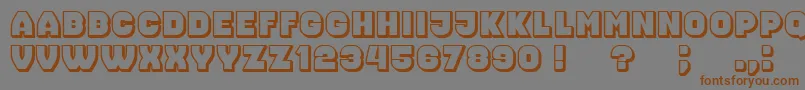 Más sobre la fuente Nonsense fuente Nonsense – Fuentes Marrones Sobre Fondo Gris