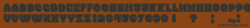Police NonsenseFilled – polices noires sur fond brun