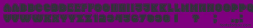 Шрифт NonsenseFilled – чёрные шрифты на фиолетовом фоне