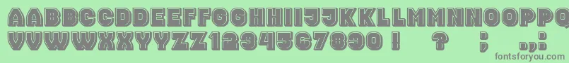 NonsenseFilled Font – Gray Fonts on Green Background