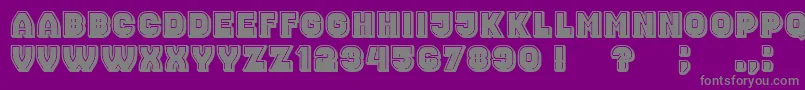 NonsenseFilled Font – Gray Fonts on Purple Background
