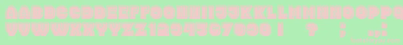 NonsenseFilled Font – Pink Fonts on Green Background