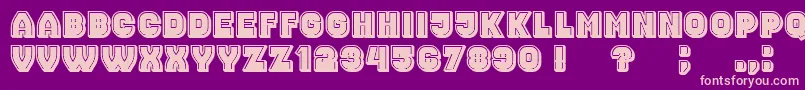 NonsenseFilled Font – Pink Fonts on Purple Background