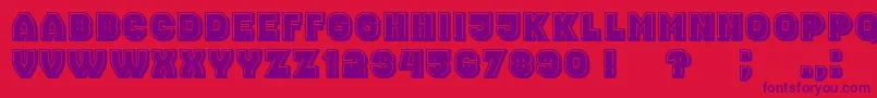 NonsenseFilled Font – Purple Fonts on Red Background