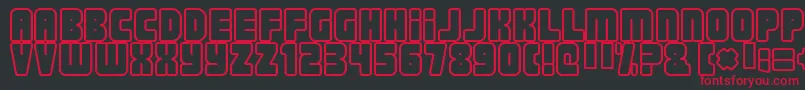 NONSTOP Font – Red Fonts on Black Background