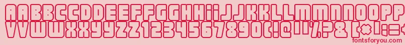 NONSTOP Font – Red Fonts on Pink Background