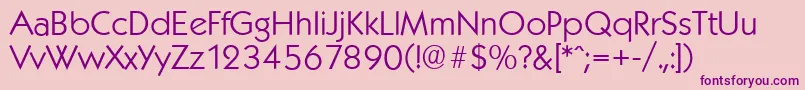 KoblenzserialLightRegular Font – Purple Fonts on Pink Background