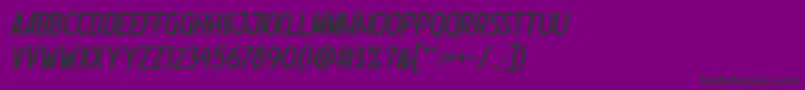Nootdorp Italic Demo Font – Black Fonts on Purple Background