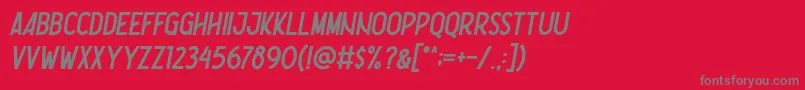 fuente Nootdorp Italic Demo – Fuentes Grises Sobre Fondo Rojo