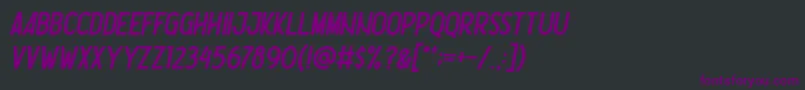fuente Nootdorp Italic Demo – Fuentes Moradas Sobre Fondo Negro