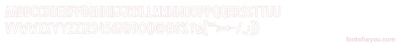 Nootdorp Line Demo-Schriftart – Rosa Schriften