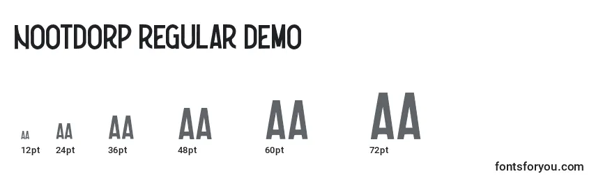 Nootdorp Regular Demo Font Sizes