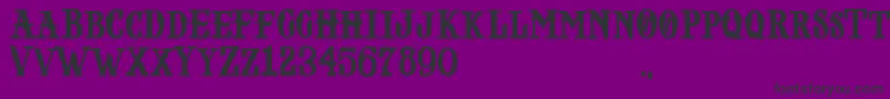 Czcionka NOPIA DEMO – czarne czcionki na fioletowym tle