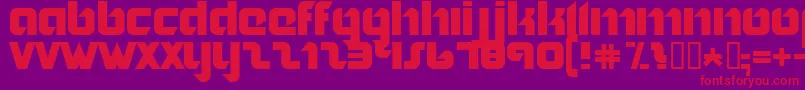 NORDIC   Font – Red Fonts on Purple Background