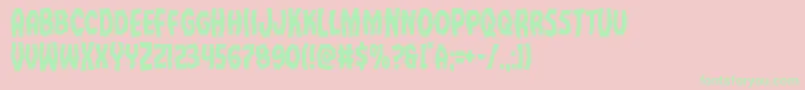 Vampirebridecond Font – Green Fonts on Pink Background