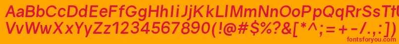 Подробнее о шрифте GravityBolditalic Шрифт GravityBolditalic – красные шрифты на оранжевом фоне