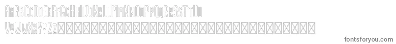 Nordin Outline Font – Gray Fonts on White Background