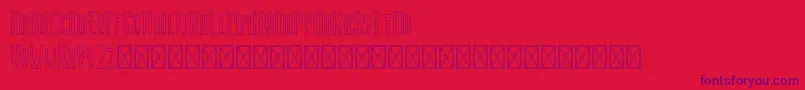 Nordin Outline Font – Purple Fonts on Red Background