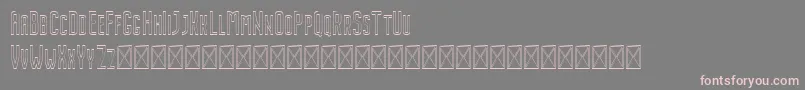 フォントNordin Outline – 灰色の背景にピンクのフォント