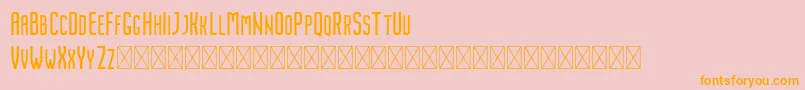 Police Nordin Regular – polices orange sur fond rose