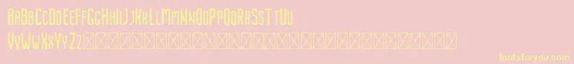Nordin Regular-Schriftart – Gelbe Schriften auf rosa Hintergrund
