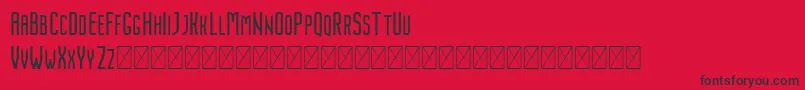 Nordin Regular Font – Black Fonts on Red Background