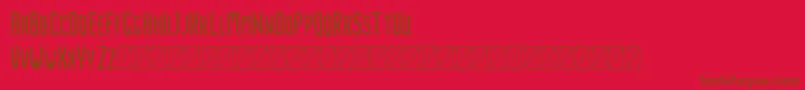 Nordin Regular Font – Brown Fonts on Red Background