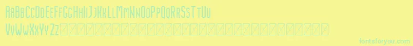 Więcej informacji o czcionce Nordin Regular Czcionka Nordin Regular – zielone czcionki na żółtym tle