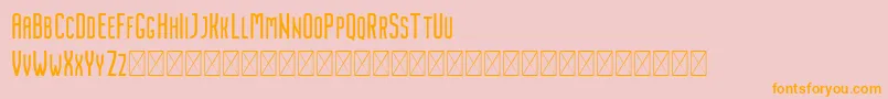 Nordin Regular Font – Orange Fonts on Pink Background