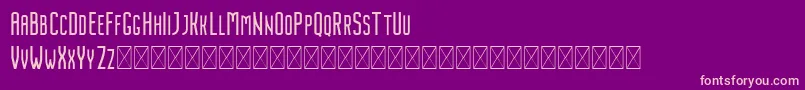 Nordin Regular Font – Pink Fonts on Purple Background