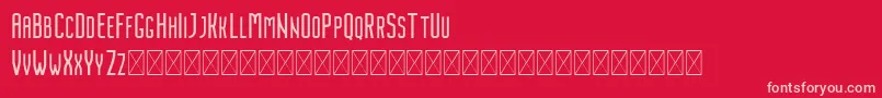 Nordin Regular Font – Pink Fonts on Red Background