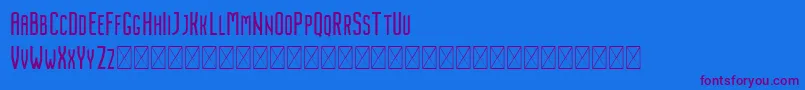 Nordin Regular Font – Purple Fonts on Blue Background