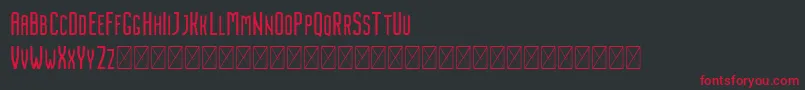 Nordin Regular Font – Red Fonts on Black Background