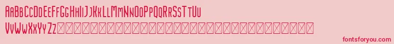 Nordin Regular Font – Red Fonts on Pink Background