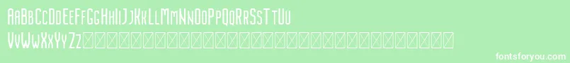 Nordin Regular Font – White Fonts on Green Background