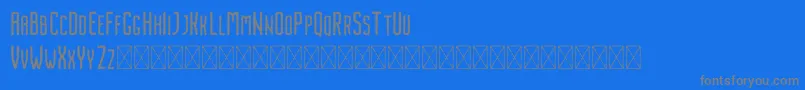 Police Nordin Rough – polices grises sur fond bleu