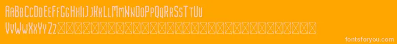 Nordin Rough Font – Pink Fonts on Orange Background