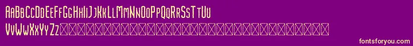 Подробнее о шрифте Nordin Rough Шрифт Nordin Rough – жёлтые шрифты на фиолетовом фоне