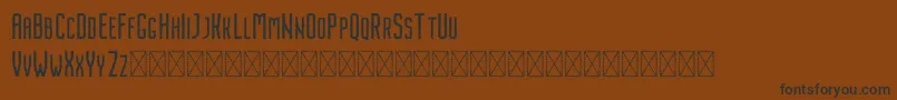 Weitere Informationen zur Nordin Rough-Schriftart Nordin Rough-Schriftart – Schwarze Schriften auf braunem Hintergrund