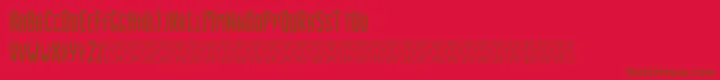 Police Nordin Rough – polices brunes sur fond rouge
