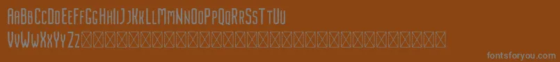 Weitere Informationen zur Nordin Rough-Schriftart Nordin Rough-Schriftart – Graue Schriften auf braunem Hintergrund