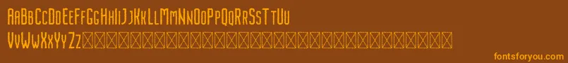 Шрифт Nordin Rough – оранжевые шрифты на коричневом фоне