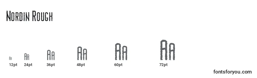 Nordin Rough (135706) Font Sizes