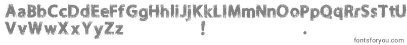 Шрифт NORIKEE DEMO – серые шрифты на белом фоне