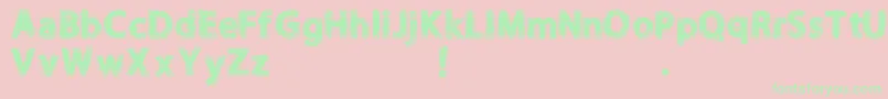 NORIKEE DEMO Font – Green Fonts on Pink Background